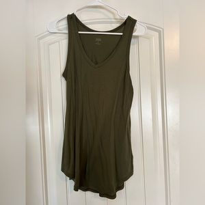 Women’s green tank top